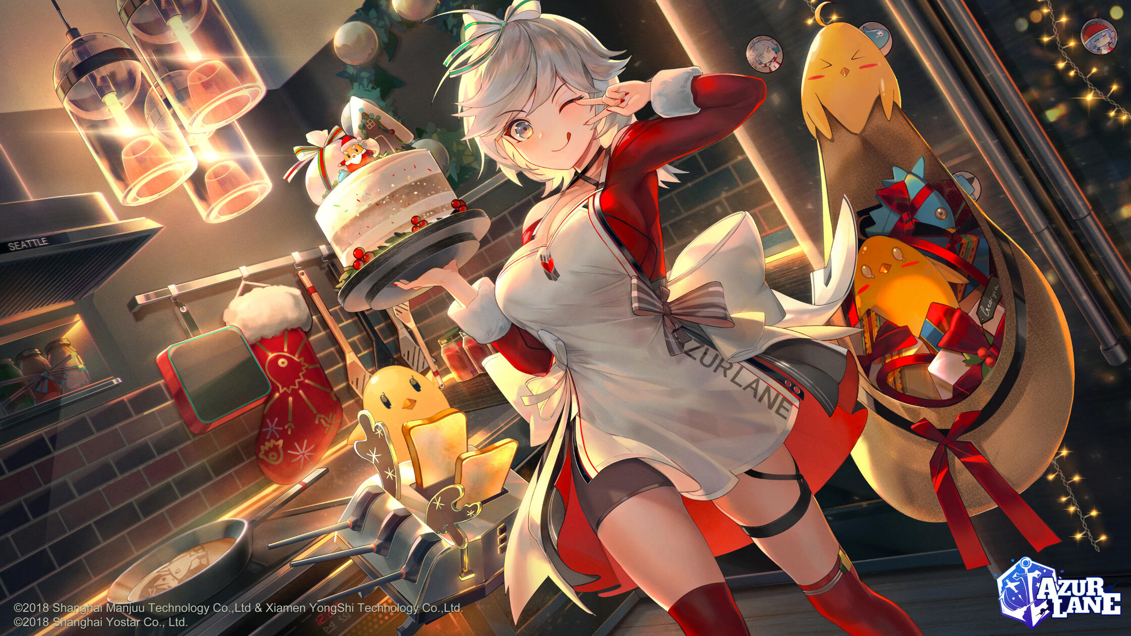 Azur Lane Christmas 2019 Loading Screen